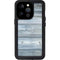 Weathered Blue Wood iPhone 14 Pro Waterproof Case