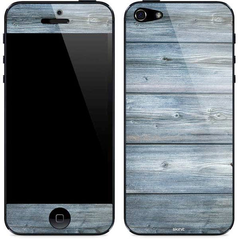 Weathered Blue Wood iPhone 5/5s/5SE Skin