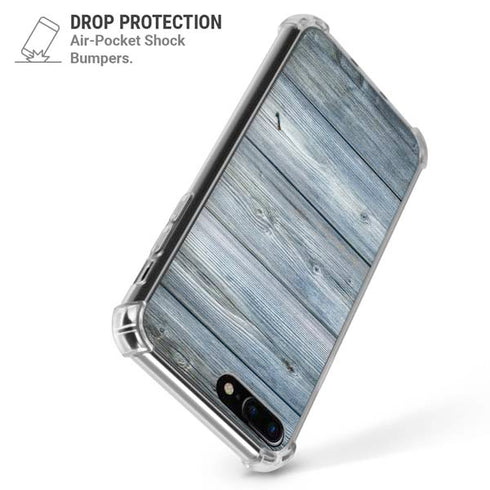 Weathered Blue Wood iPhone 7/8 Plus Clear Case
