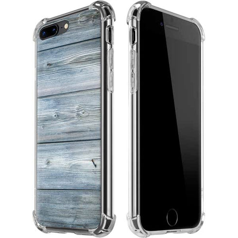 Weathered Blue Wood iPhone 7/8 Plus Clear Case