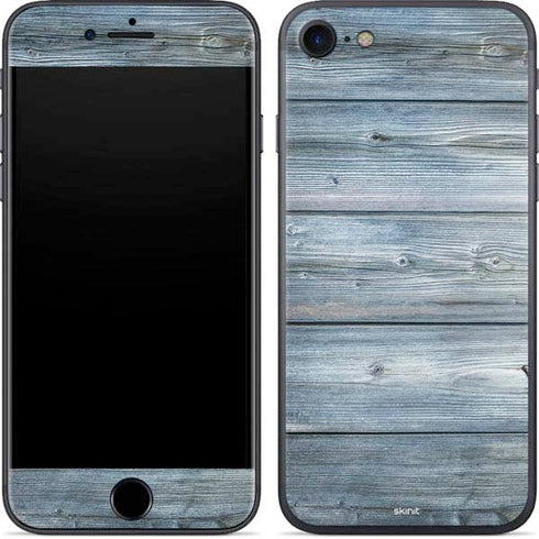 Weathered Blue Wood iPhone 8 Skin
