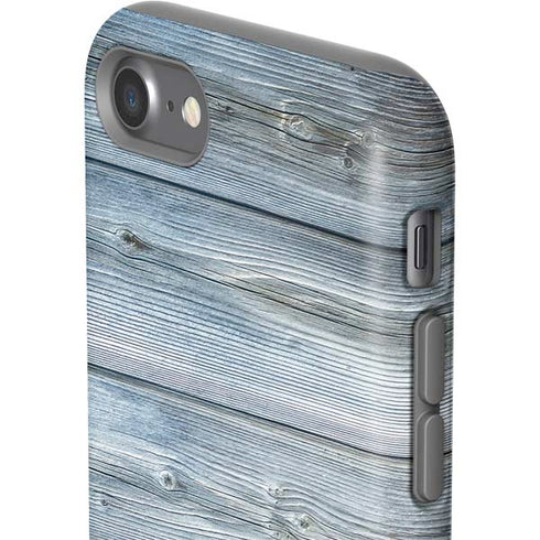 Weathered Blue Wood iPhone SE (2nd & 3rd Gen) Pro Case