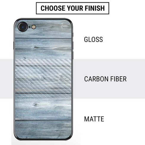 Weathered Blue Wood iPhone SE (2nd & 3rd Gen) Skin