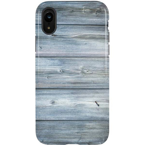 Weathered Blue Wood iPhone XR Pro Case