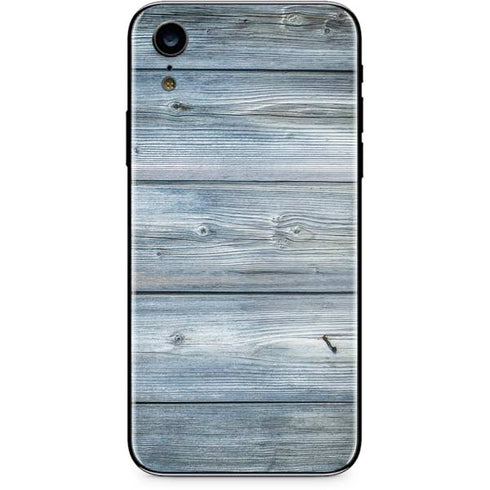 Weathered Blue Wood iPhone XR Skin
