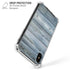 Weathered Blue Wood iPhone XS Max Clear Case