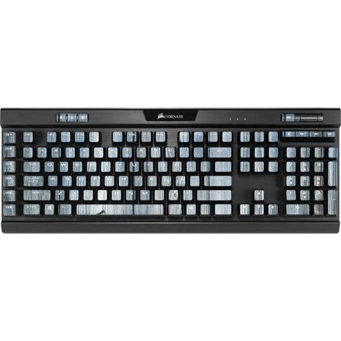 Weathered Blue Wood K95 RGB PLATINUM Mechanical Gaming Keyboard Skin