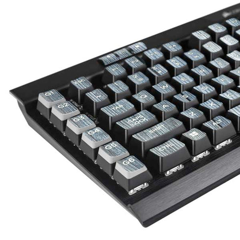 Weathered Blue Wood K95 RGB PLATINUM Mechanical Gaming Keyboard Skin
