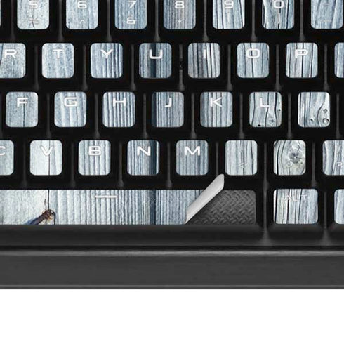 Weathered Blue Wood K95 RGB PLATINUM Mechanical Gaming Keyboard Skin