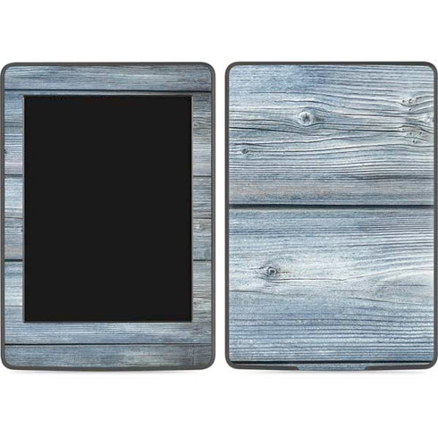 Weathered Blue Wood Amazon Kindle Skin