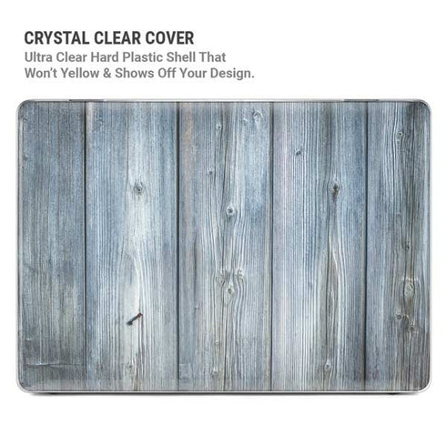 Weathered Blue Wood MacBook Air 15in (2023-2025) Case plus Skin