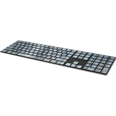 Weathered Blue Wood Magic Keyboard with Numeric Keypad Skin