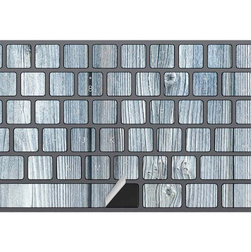 Weathered Blue Wood Magic Keyboard with Numeric Keypad Skin