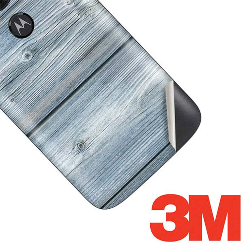Weathered Blue Wood Moto E5 Play Skin