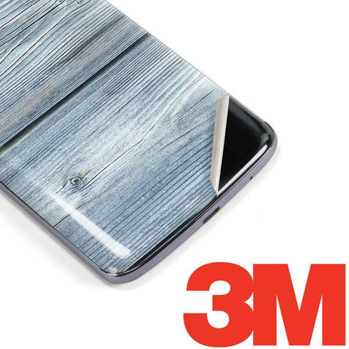 Weathered Blue Wood Moto E5 Plus Skin
