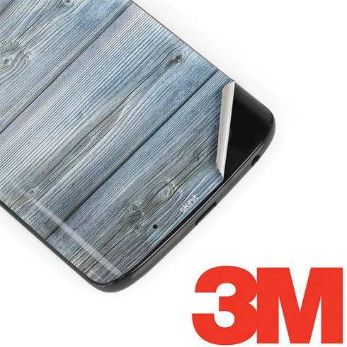 Weathered Blue Wood Moto G6 Skin