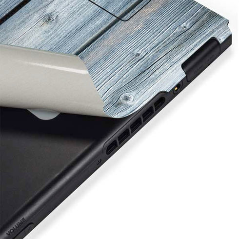 Weathered Blue Wood Nintendo Switch Bundle Skin