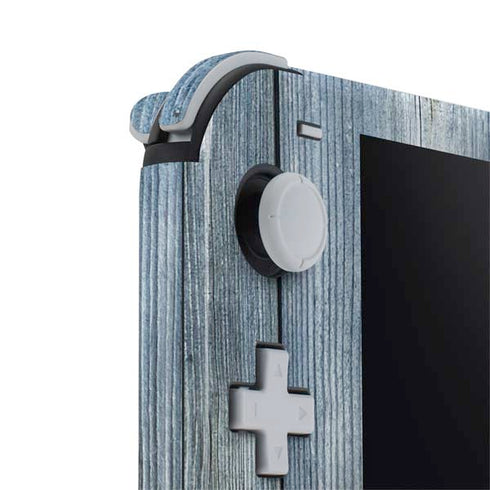 Weathered Blue Wood Nintendo Switch Lite Skin