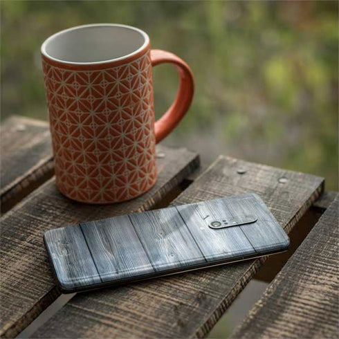 Weathered Blue Wood OnePlus 7 Pro Skin