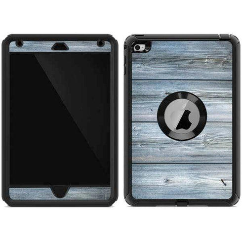 Weathered Blue Wood Otterbox Defender iPad Skin