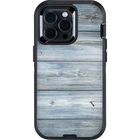 Weathered Blue Wood Otterbox Defender iPhone Skin