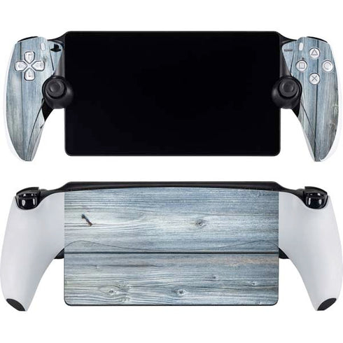 Weathered Blue Wood PlayStation Portal Remote Player Skin