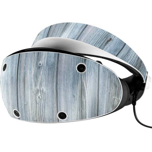 Weathered Blue Wood PlayStation VR2 Skin