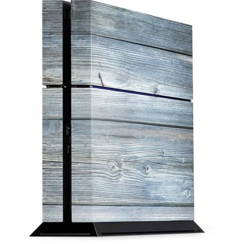 Weathered Blue Wood PS4 Console Skin