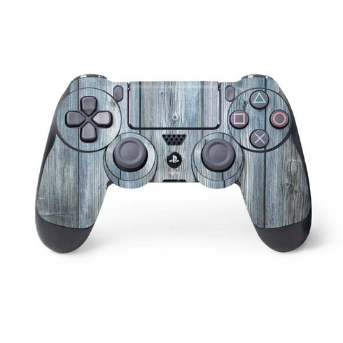 Weathered Blue Wood PS4 Controller Skin