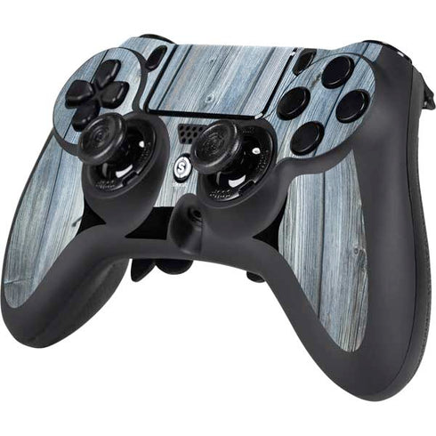 Weathered Blue Wood PS4/PC SCUF Impact Controller Skin