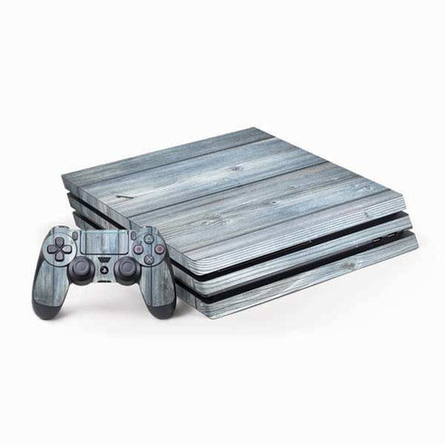Weathered Blue Wood PS4 Pro Bundle Skin