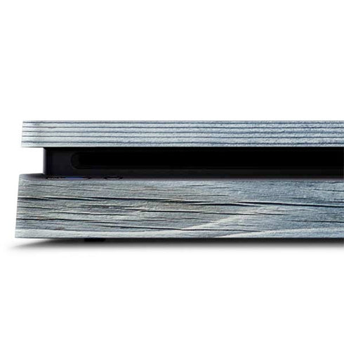 Weathered Blue Wood PS4 Slim Skin