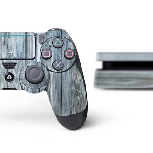 Weathered Blue Wood PS4 Slim Bundle Skin