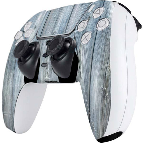 Weathered Blue Wood PS5 Controller Skin
