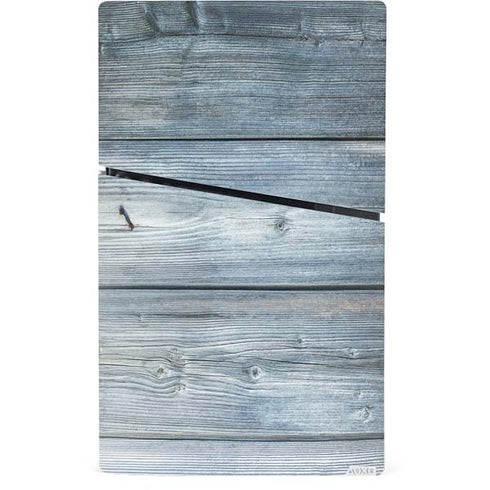 Weathered Blue Wood PS5 Slim Digital Edition Bundle Skin