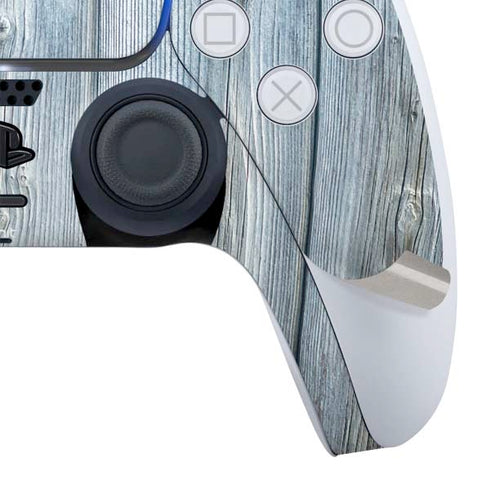 Weathered Blue Wood PS5 Slim Digital Edition Bundle Skin