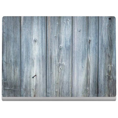 Weathered Blue Wood Surface Book 2 13.5in Skin