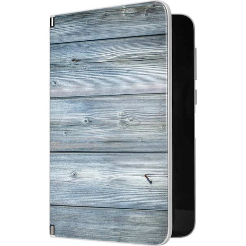 Weathered Blue Wood Surface Duo Skin