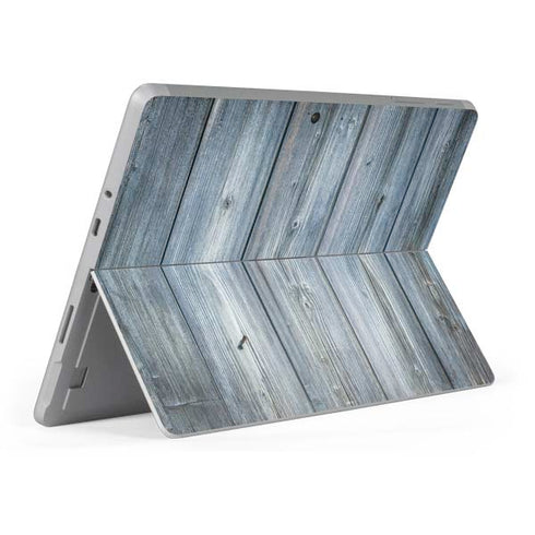 Weathered Blue Wood Surface Go Skin