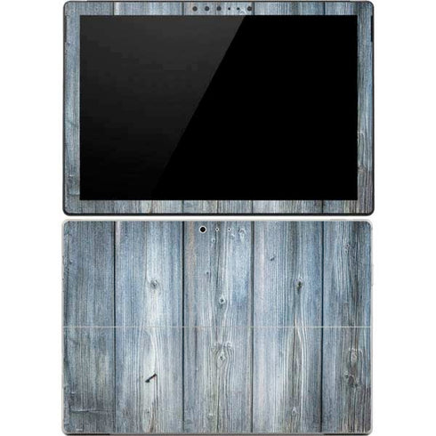 Weathered Blue Wood Surface Pro 4 Skin