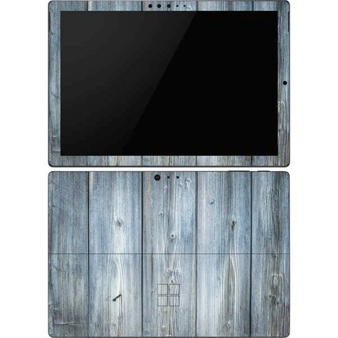 Weathered Blue Wood Surface Pro 6 Skin