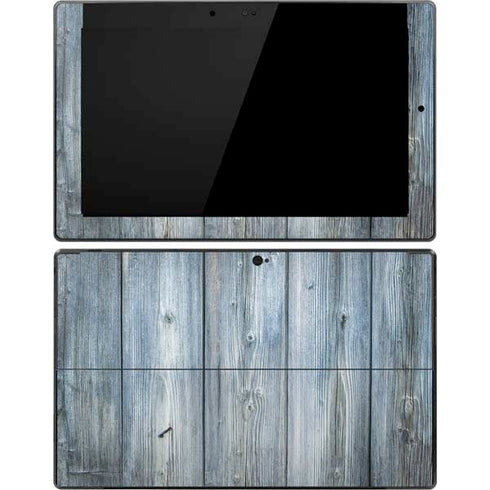 Weathered Blue Wood Surface Pro Tablet Skin
