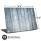 Weathered Blue Wood Universal Laptop 18in (14.6 x 10.6in) Skin