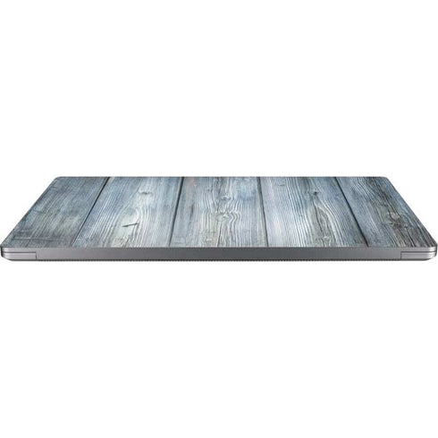 Weathered Blue Wood Universal Laptop 18in (14.6 x 10.6in) Skin
