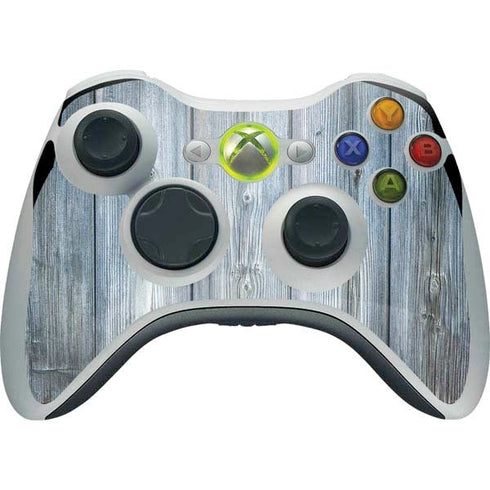 Weathered Blue Wood Xbox 360 Wireless Controller Skin