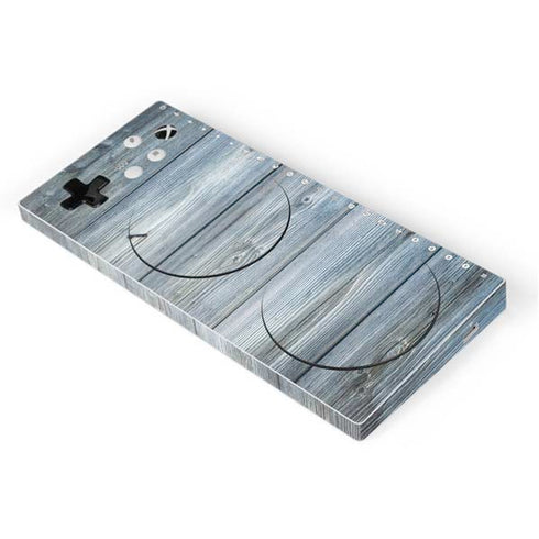 Weathered Blue Wood Xbox Adaptive Controller Skin