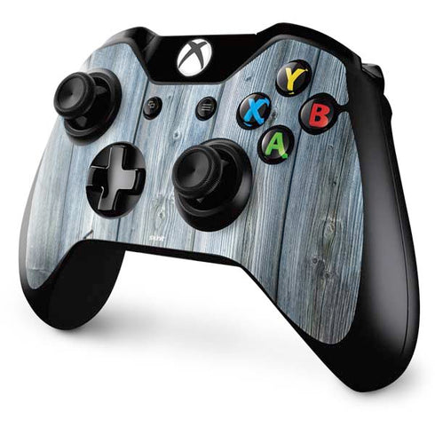 Weathered Blue Wood Xbox One Controller Skin