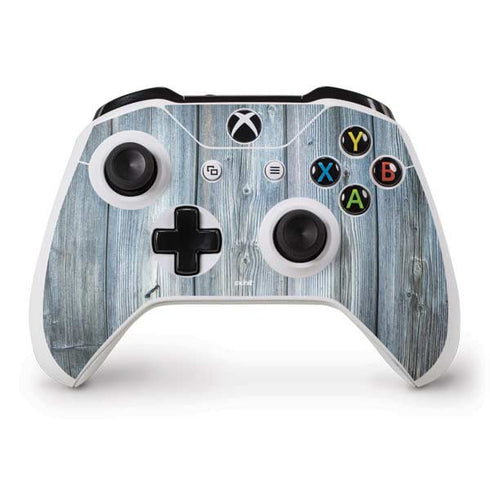 Weathered Blue Wood Xbox One S Controller Skin