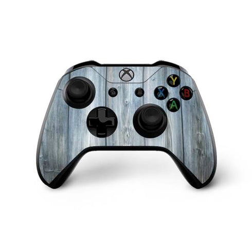 Weathered Blue Wood Xbox One X Controller Skin