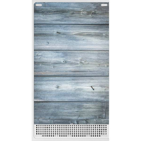 Weathered Blue Wood Xbox Series S Console Skin